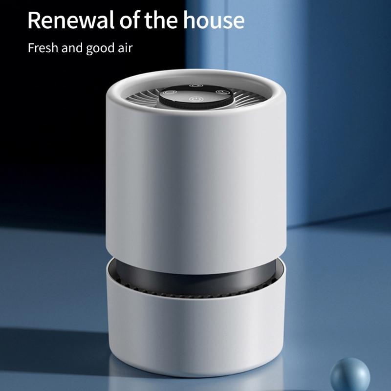 Air Purifiers for Bedroom Home Desk Small Air Purifiers Quiet Small Air Filter Cleaner with USB Cable for Bedroom Deskto