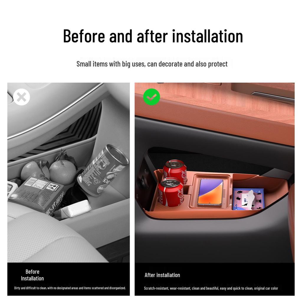 2024 Geely Galaxy E5 Center Console Silicone Storage & Cup Holder Interior Mod