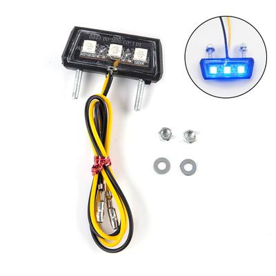 Lumină Led pentru plăcuță de înmatriculare pentru motociclete 12V Lumină pentru înmatriculare pentru motociclete, rezistentă la apă