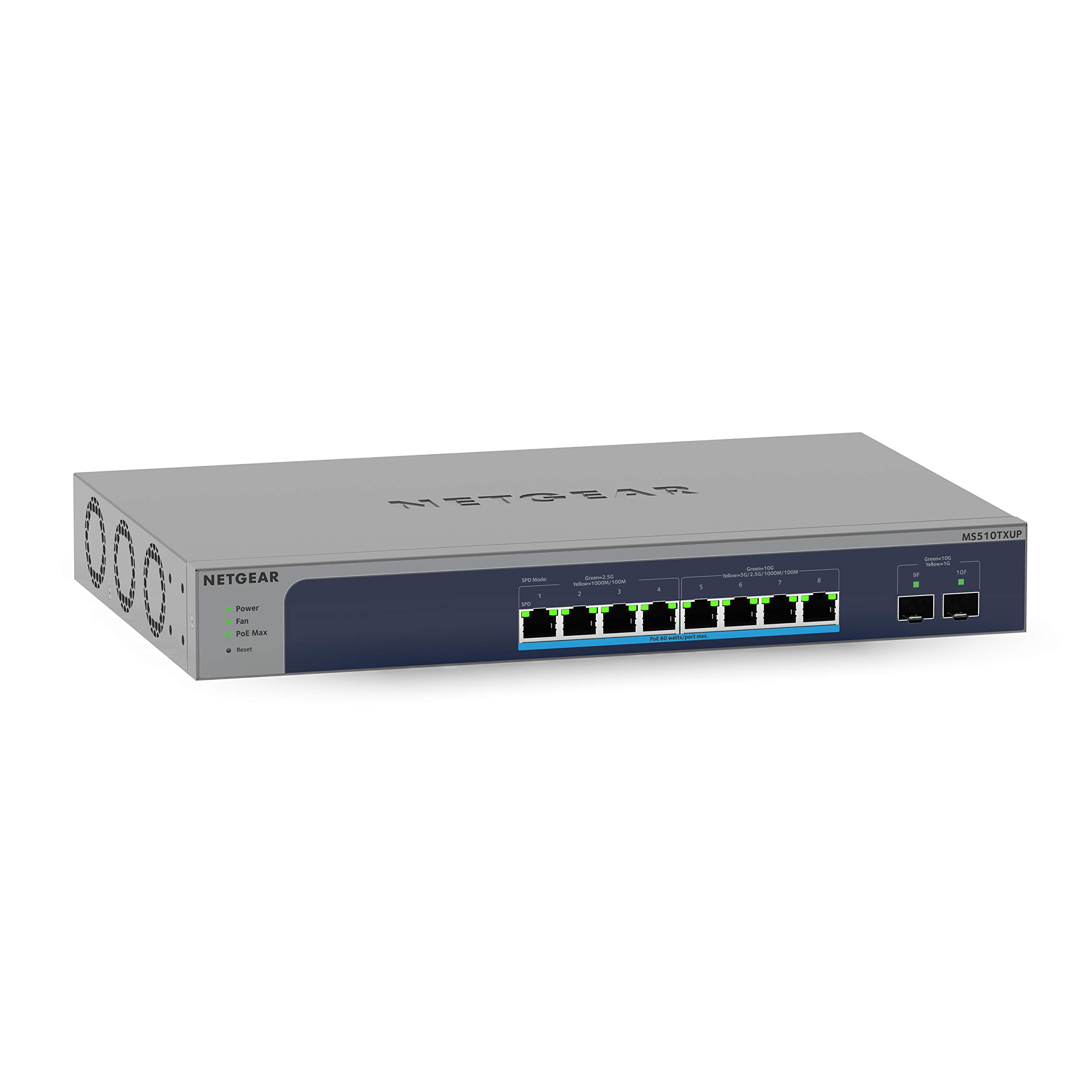 

NETGEAR Switching Hub 10 Ports x4 Metal Housing Limited Lifetime Hardware Warranty Cloud Management Smart Switch [Genuine Product] 10G/5G/2.5G/1Gx4, сірий колір
