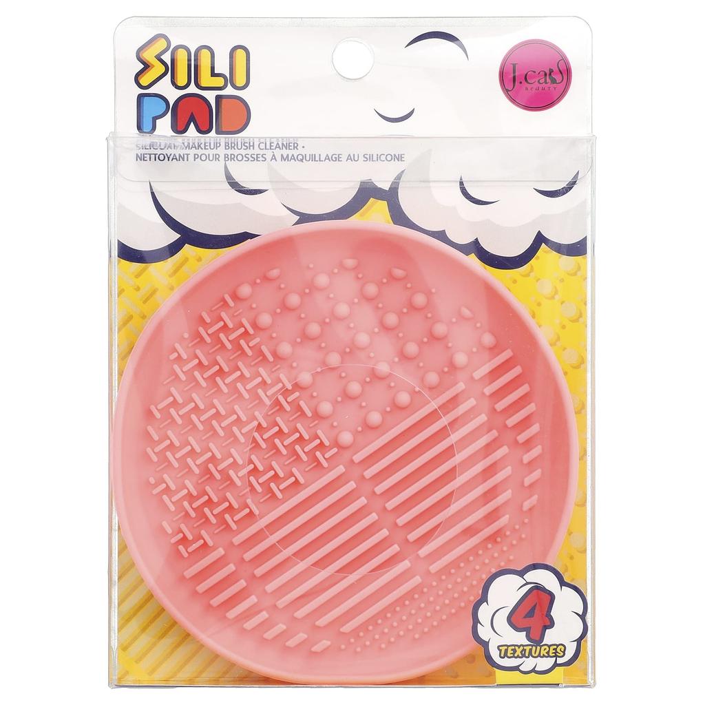 J.Cat Beauty, Silly Pad, Silicone Makeup Brush Cleaner, BR33 Pink, 1 Count