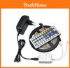 Bandă LED RGB 3528 de 12V cu Mini Telecomandă, Nepermeabilă, Iluminare Strălucitoare pentru Decorul din Spatele Televizorului