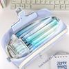 Simple Large-capacity Pencil Case, High-value Double-layer Stationery Case, Girls' Male Korean Pencil Case, Stationery Bag.