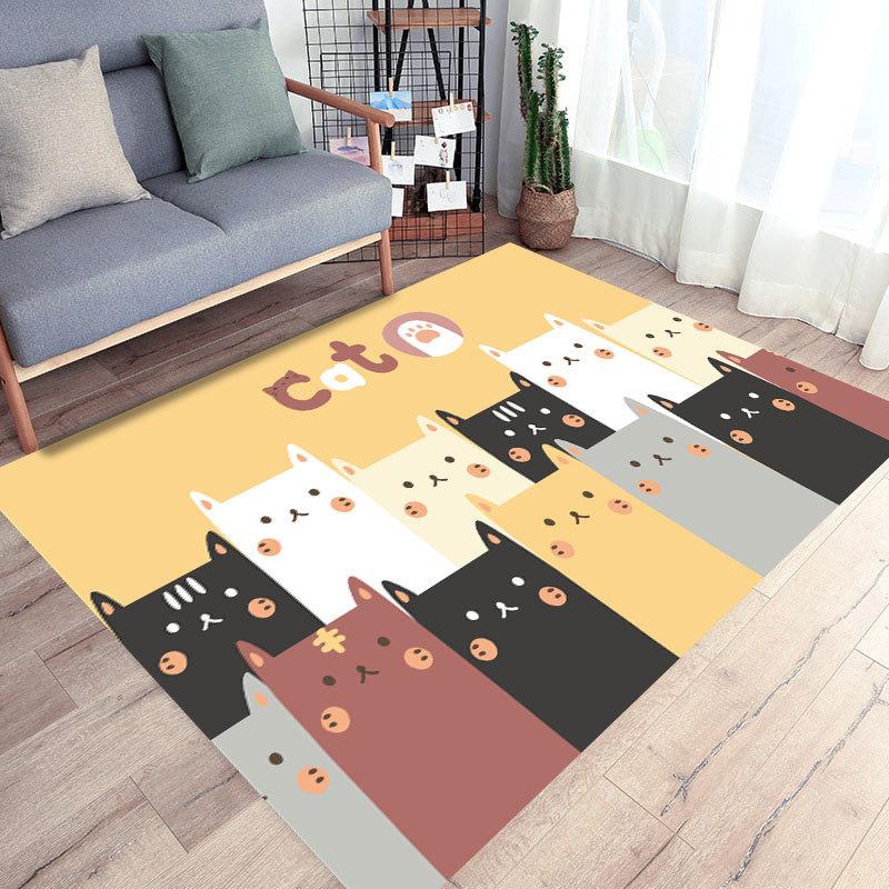 Cartoon Dinosaur Playmat Rug Cartoon Animal Rug Teen Girl Room Decor Baby Girl Room Decor Playroom Rug Floor Mat