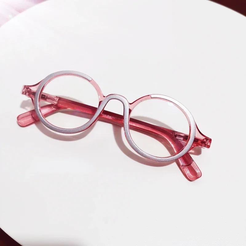 Small Round Frame Reading Glasses Retro Presbyopic Eyeglasses Blocking Blue Light Hyperopia Eyewear +1.0..+4.0 Oculos