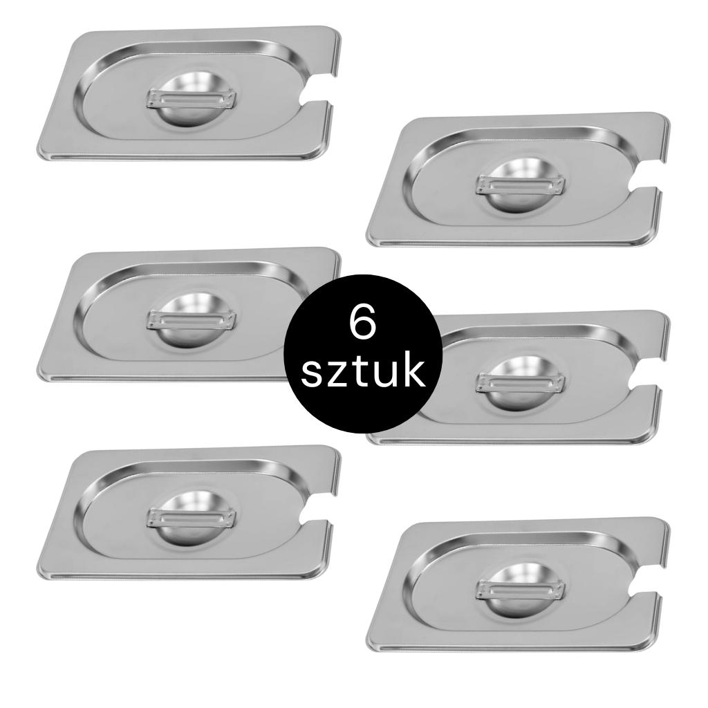 Lid for GN Mega-M 1/9 176x108 with cutout (set of 6) N