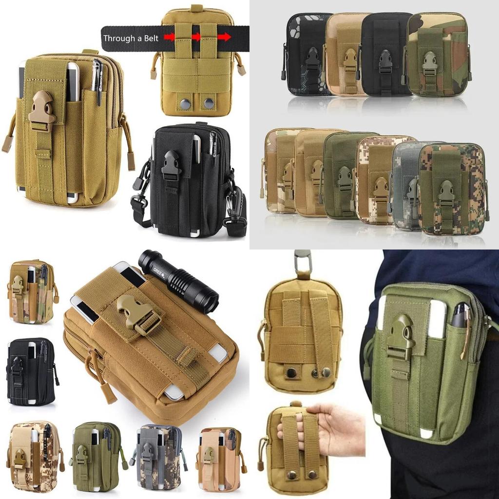 Tactical Camouflage Waist Bag With Breathable Water Resistant Oxford Fabric For Running And Camping
