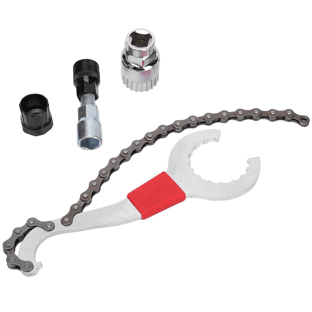 G401 Road Bicycle Wrench with Chain Mountain Bike Flywheel Disassemble Install Repair Tool