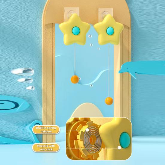 1 Set Children Indoor Hanging Table Tennis Trainer Set Automatic Rebound Ping-Pong Practice Toy Improve Sensory Educational Toy Parent-child