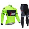 Winter Thermal Cycling Jersey Mountain Biking Breathable Fleece-Lined Wind-Resistant Performance Apparel