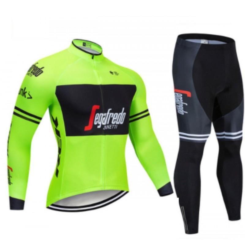Winter Thermal Cycling Jersey Mountain Biking Breathable Fleece-Lined Wind-Resistant Performance Apparel