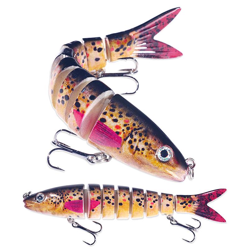 Cebo falso de pesca Luya, cebo de múltiples secciones, 16 colores, 13 cm, 18 g, cebo duro biónico de múltiples secciones