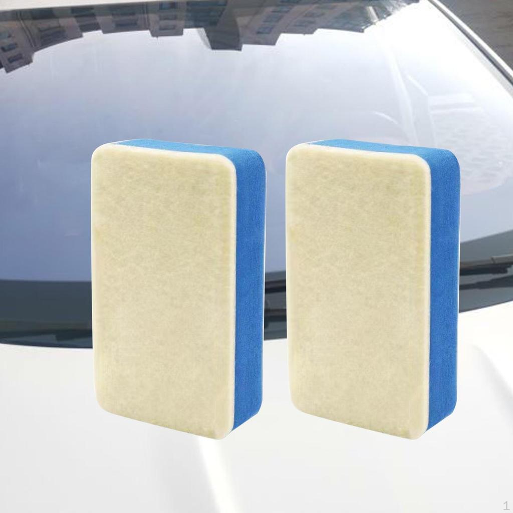 2 Pieces Car Wash Sponge ,Durbale, Glass Cleaning Polishing Pad Pads ,Multi Functional