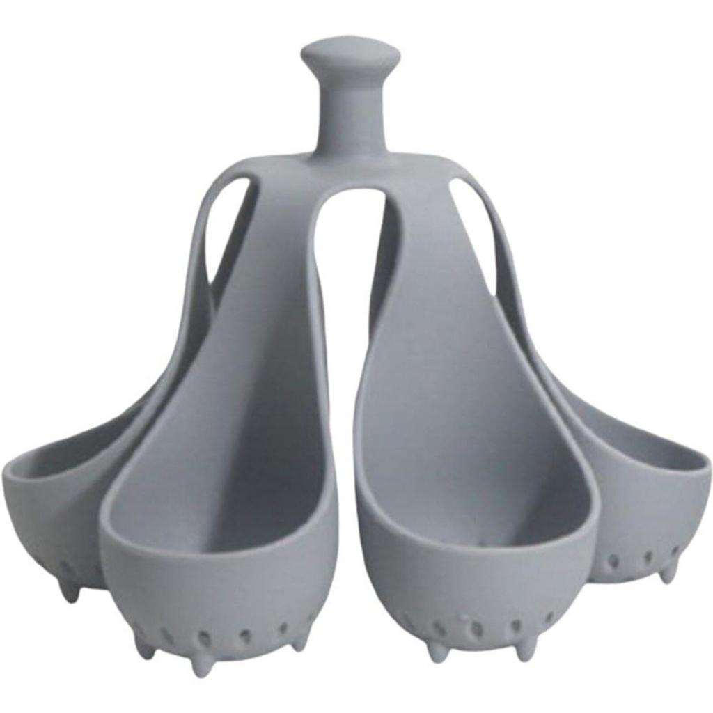 Holes Silicone Egg Boiler Ramekins For  Fryer Microwave Egg Poacher Temp Resistant Egg Tray Egg Rack Kitchen Gadgets