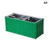 1:Contenedor de Carga Marítima Simulado a Escala 30 Portaplumas Organizador de Papelería Caja de Almacenamiento Multipropósito Adorno de Exhibición