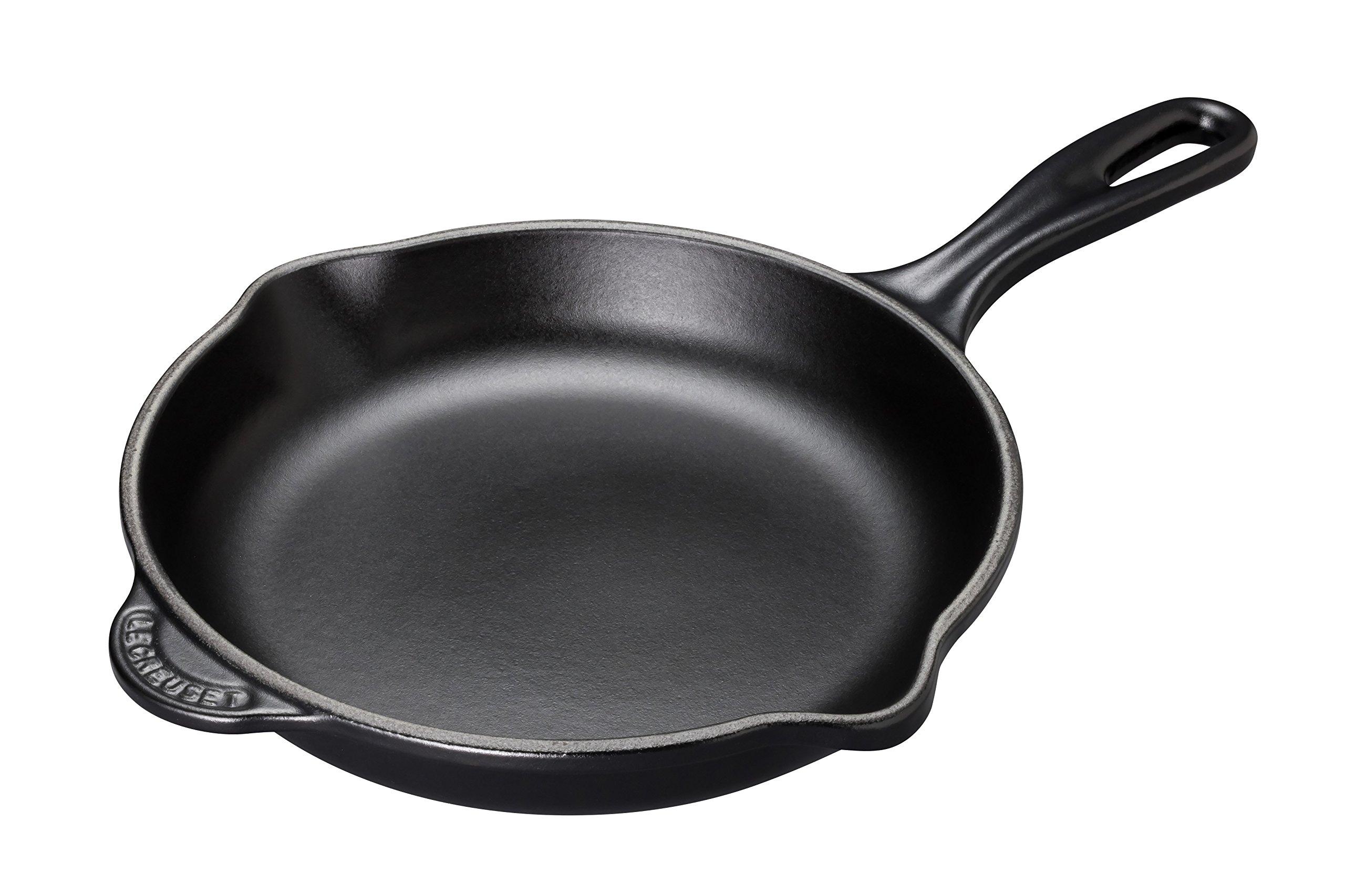 

Le Creuset Cast Iron Enamel Skillet, 20 cm, Matte Black, Gas, Induction, and Oven Compatible [Official Japanese Product]