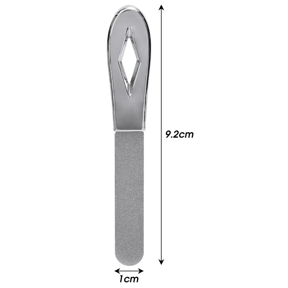 Professional Nail File Double Sided 2PCS Stainless Steel High Quality Pedicure Metal File Polish Remover Buffer Finger Toe Tools