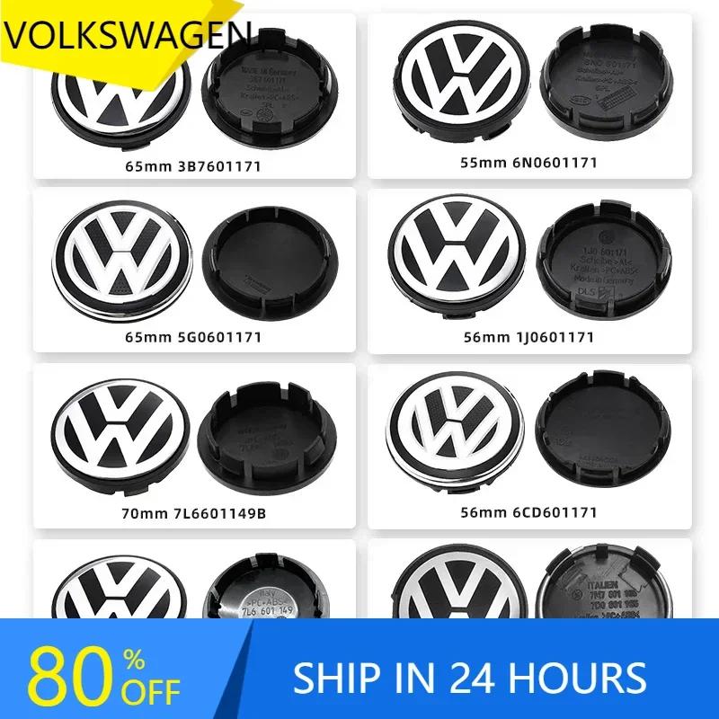 Für VOLKSWAGEN VW 2025 Heiß 4 Stück 56mm 63mm 65mm 70mm Auto Radnabendeckel Abdeckung für VW Volkswagen Golf Polo Passat Touran CC