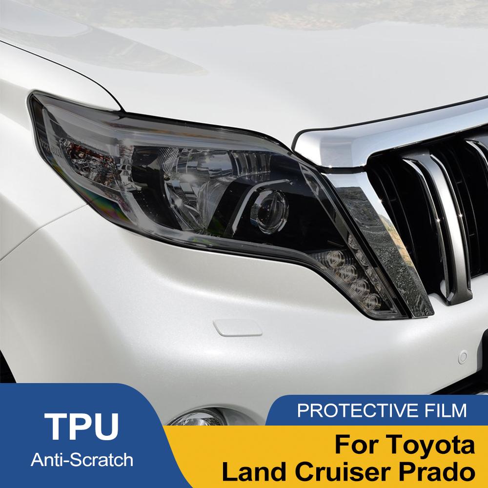 Per Toyota Land Cruiser Prado J250 LC250 J150 Pellicola Nera Fumè Lucida per Fari Auto Pretagliata Pellicola Vinilica TPU PPF Antigraffio