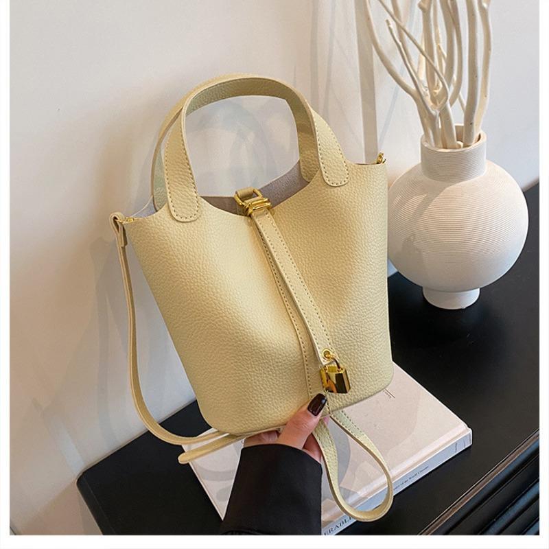 High-end fashion handbag bag women's new simple casual bucket bag trendy messenger bag large capacity