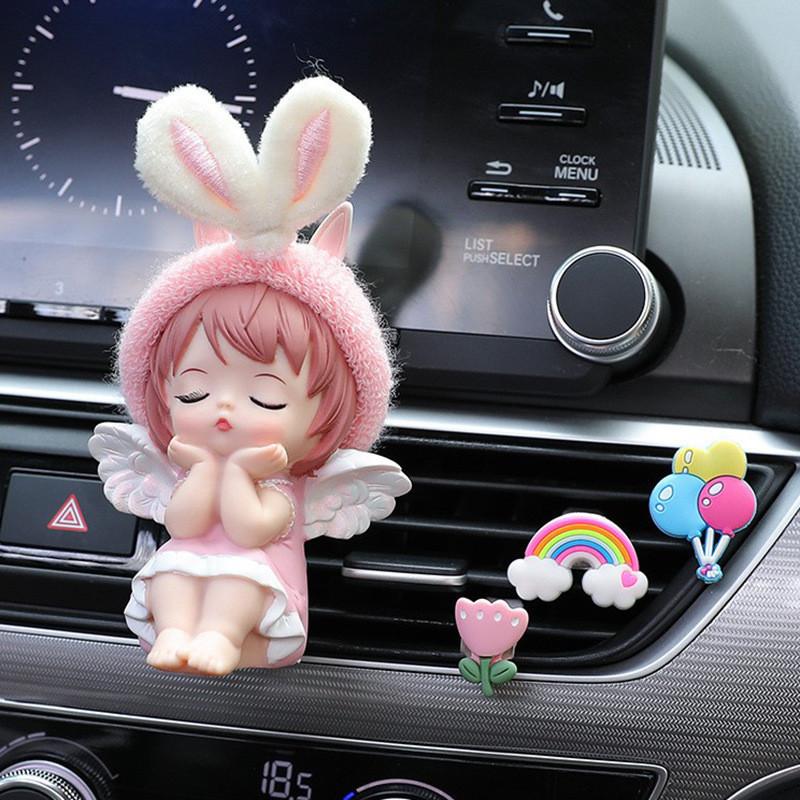 Niedlicher Anne Dekorativer Auto-Duftclip für Lüftungsschlitz Langanhaltende Aromatherapie für Autoinnenraum Auto-Klimaanlagen-Duftchip Auto-Ornament
