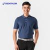 Decathlon Herren Business Casual Atmungsaktives Kurzarm-Poloshirt