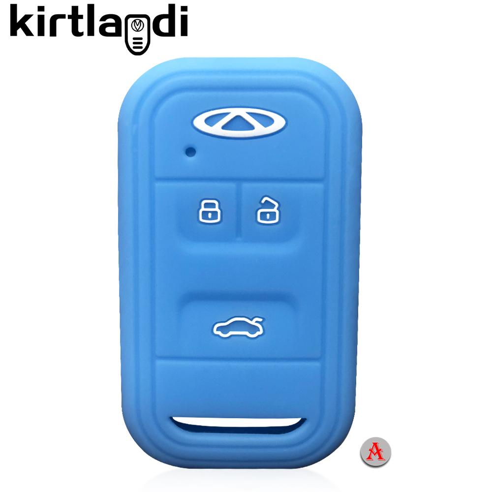 Silicone 3 Buttons Remote Case Key Cover Protection Holder for Chery Tiggo 8 3 5 Tiggo 4 GX Arrizo 5 Key Case 2019 2020 2021