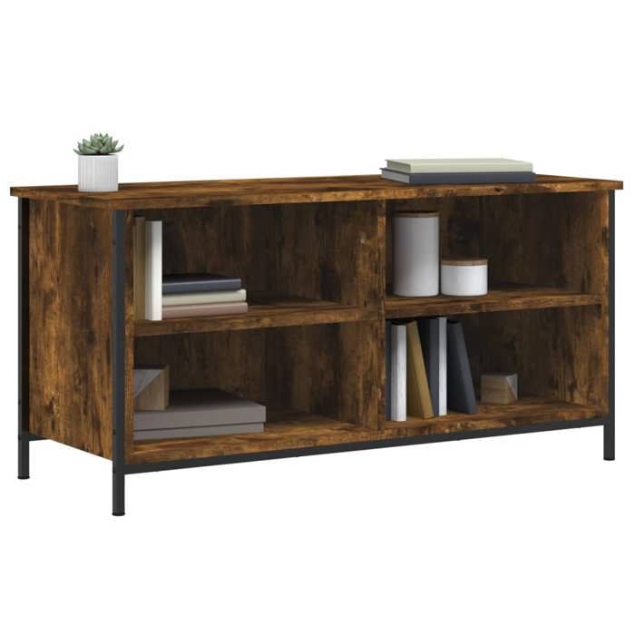 VidaXL Meuble TV Chêne fumé 100x40x50 cm Bois d'ingénierie 832775