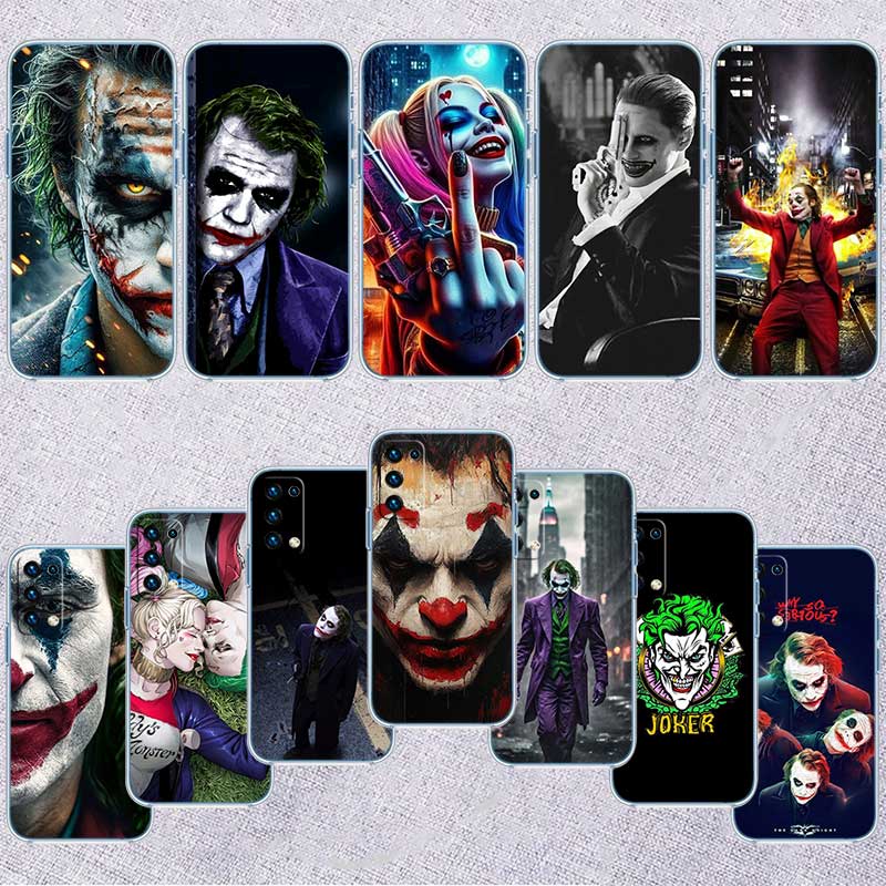 Joker Transparent Phone Case for Samsung Galaxy A04 A04S A14 A23 A34 A54 M23 M33 M52 M53