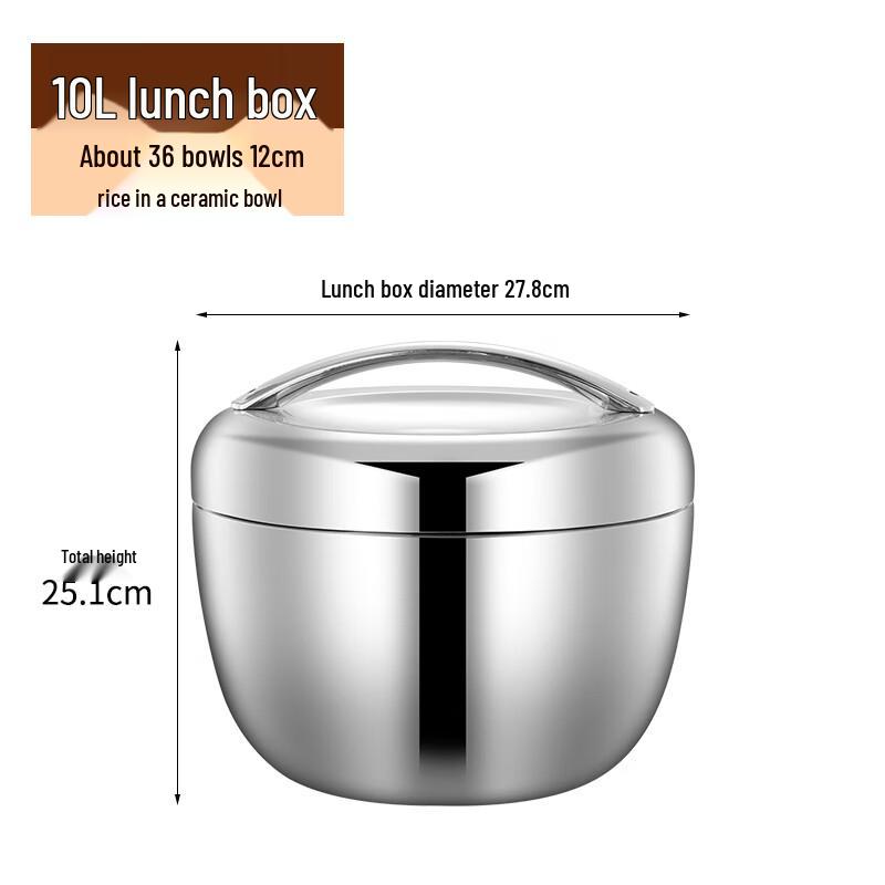 Двухслойный изолированный ланч-бокс из нержавеющей стали Naijiang