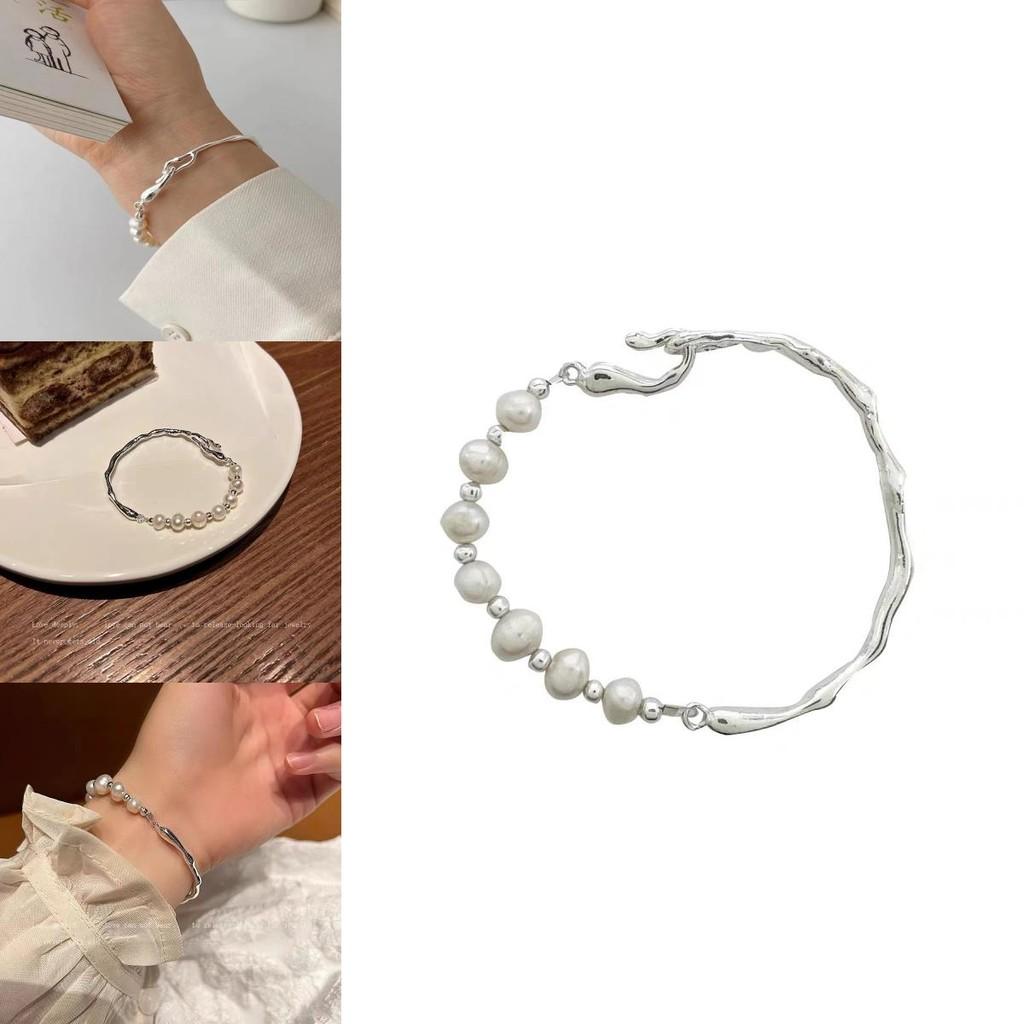 Fashionable French Baroque Pearl Bracelet For Women Unique Minimalist High-end Design