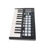 Portable 25 Key USB MIDI Keyboard Controller with 16 RGB Backlit Trigger Pads 8 Assignable Control Knobs