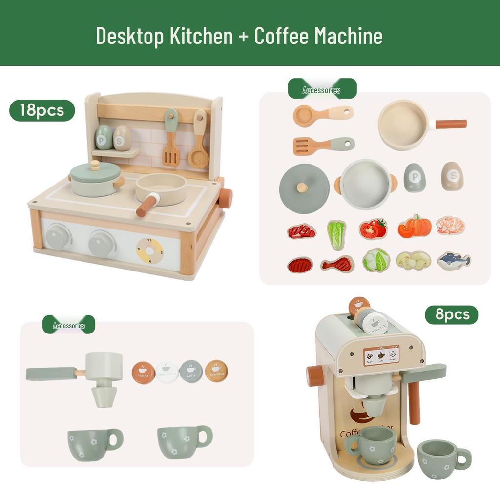 Wooden Kids' Educational Toys: Role-Playing Simulation with Fruits and Vegetables Cut Game