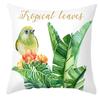 Home Decor Tropical Animals and Leaves Decorative Pillow Covers Pattern Cushion Cover Suitable for Sofa Bedroom Car Pillow Cover