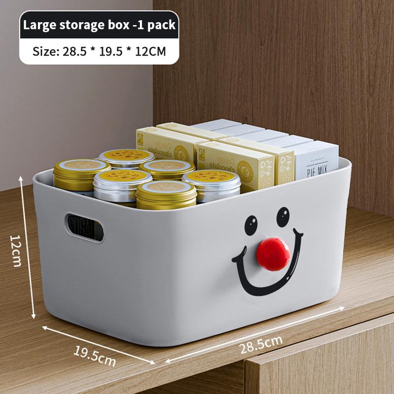 Desktop Storage Box Dormitory Sundries Plastic Cosmetic Storage Box Bathroom Kitchen Sorting Storage Basket Bins