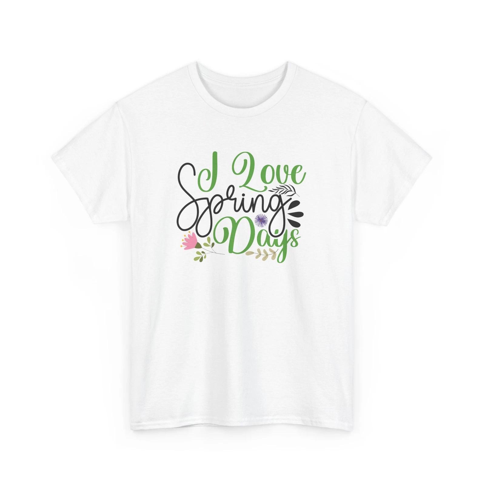 Spring Garden Shirt | Floral Aesthetic & Nature Inspired Tee | I Love Spring Day M