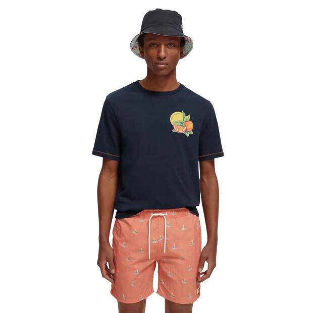 

Scotch & Soda Футболка с коротким рукавом Front & Back Artwork S