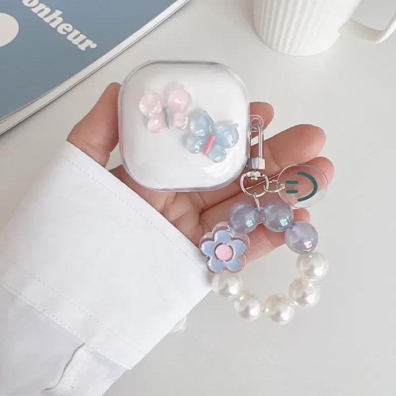 Cute Cartoon Clear Earbuds Cover for Anker Soundcore R50i NC Lovely Bracelet Earphone Case for Anker Soundcore P30i