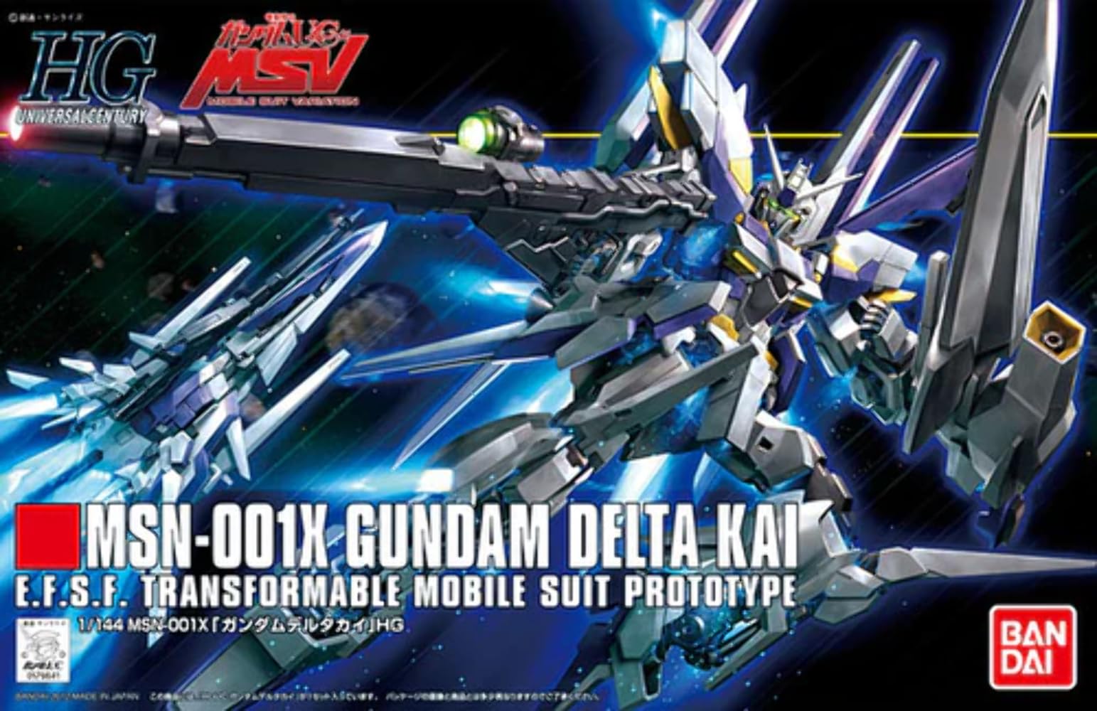 

Костюм HGUC Gundam Delta Kai Gundam UC 1/144 MSN-001X (Мобильный МСВ)