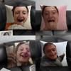 Funny Meme Music D-Daniel Larson 2 Pillow Case Natural Linen Double-Sided Printing Sofa Home Decor Cushion Cover