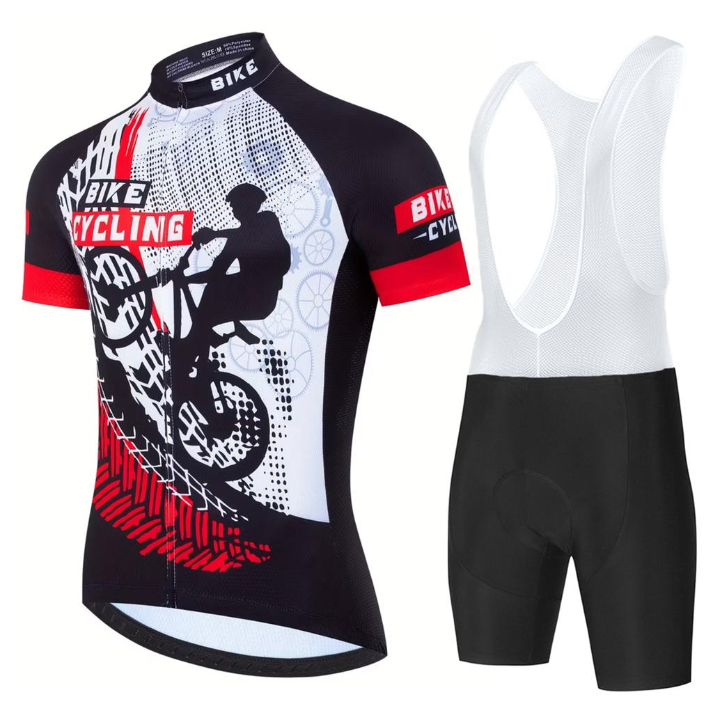 Men's Cycling Clothing Man Mens Cycling Clothes for Men Mtb Short Sets Summer Team Set Bib Shorts Bicycle Pants Bike Jerseys