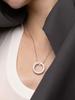 J.Gracelet Solar Circle White Necklace (S925)