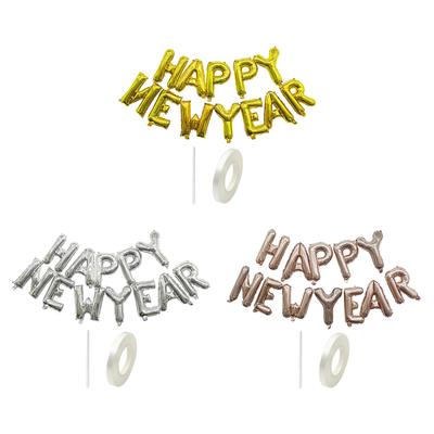 Happy New Year Balloon Curtain Decoration Cartoon Decorations Balloon Banner for Celebrations Front Door Home Wedding New Year