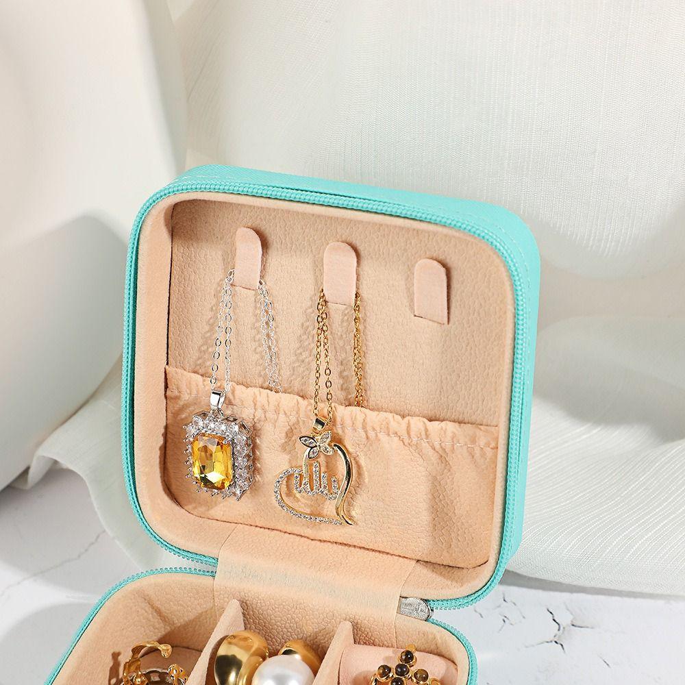 Display Zipper Jewelry Storage Case Packaging Box Earrings Organizer Holder  Gift