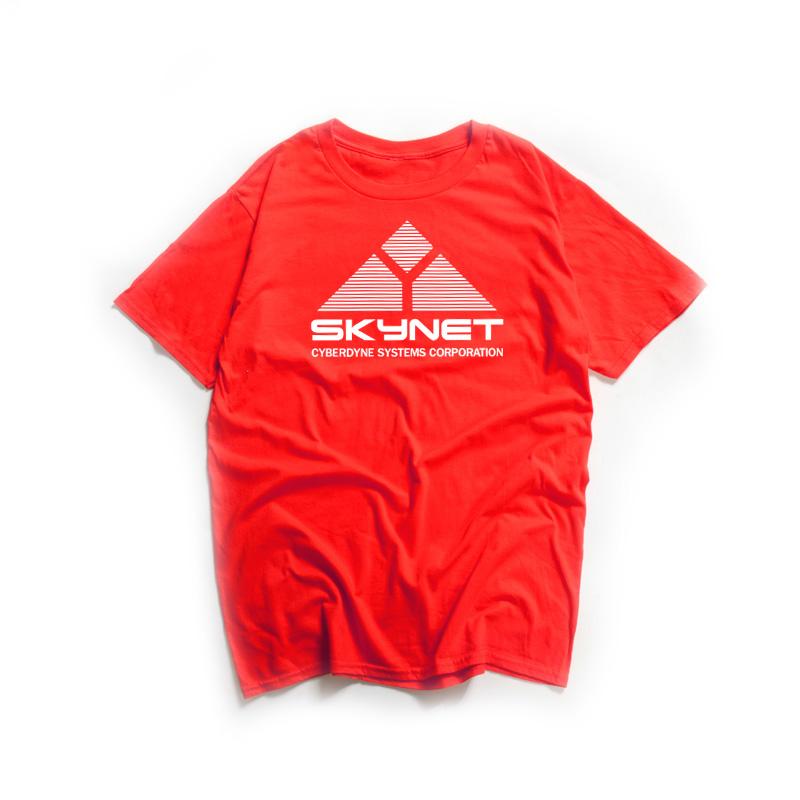 Letní módní tričko 2023 Unisex Dámské Skynet Cyberdyne System Terminator Potisk Trička Schwarzenegger Film Bavlna Swag Trička