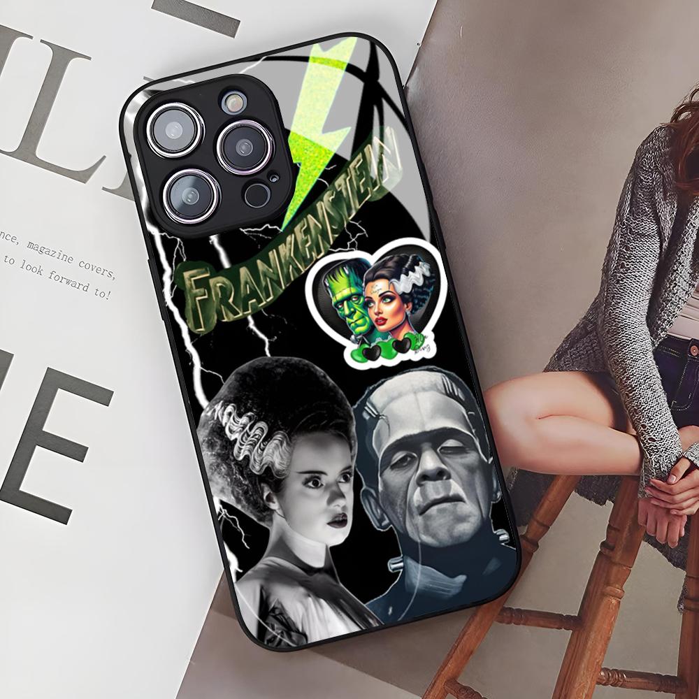 

Frankenstein Phone Case for Iphone 17 Air 16 15 14 12 11 13 Pro Max Mini Se Puls glass Cover iPhone 16e
