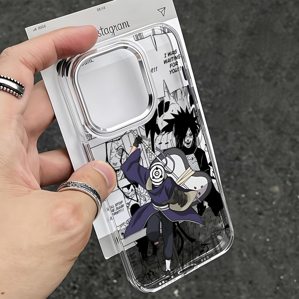 Anime Uchihas Obitos Phone Case For iPhone 17e 17 16e 16 15 14 13 12 11 mini Pro Max X XR XSMAX 8 7 Air Plus Clear