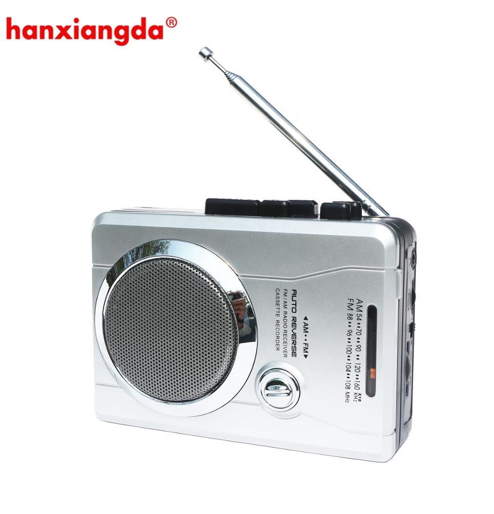 Retro Fortune Factory Directly Sale Audio Cassette Player Recorder with Mic and Recorder, FM AM Radio