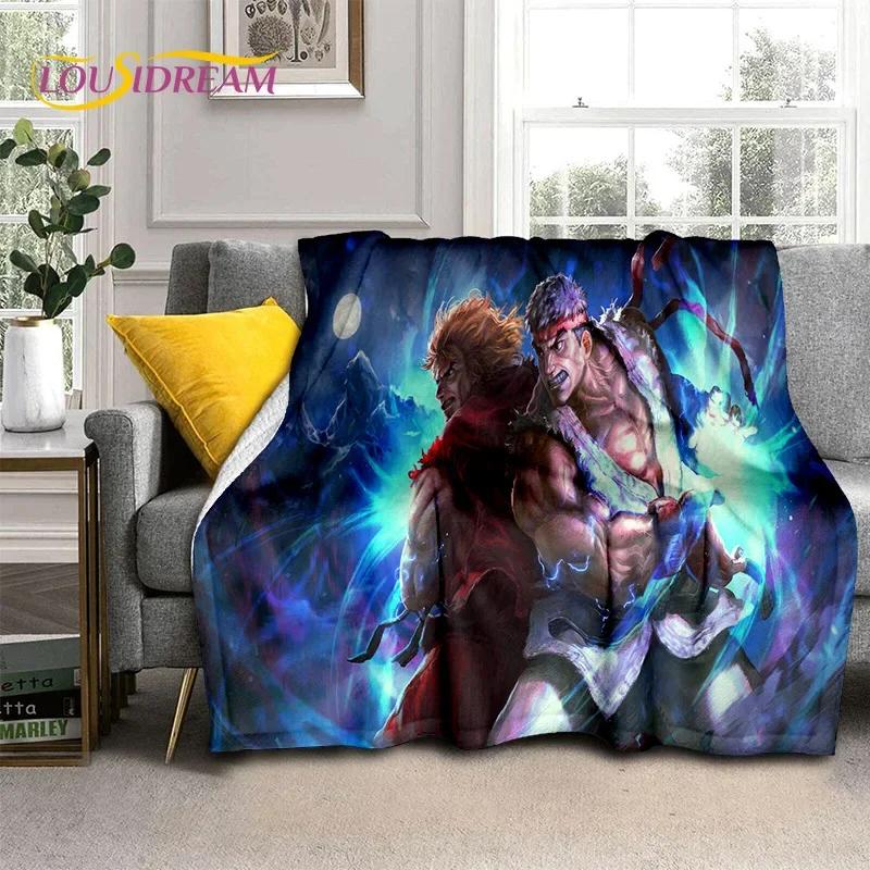Neueste Retro-Spiel Street Fighter SF Weiche Decken, Warme Kuscheldecke Bequeme Decke für Picknick Betten Sofa Zuhause Schlafzimmer