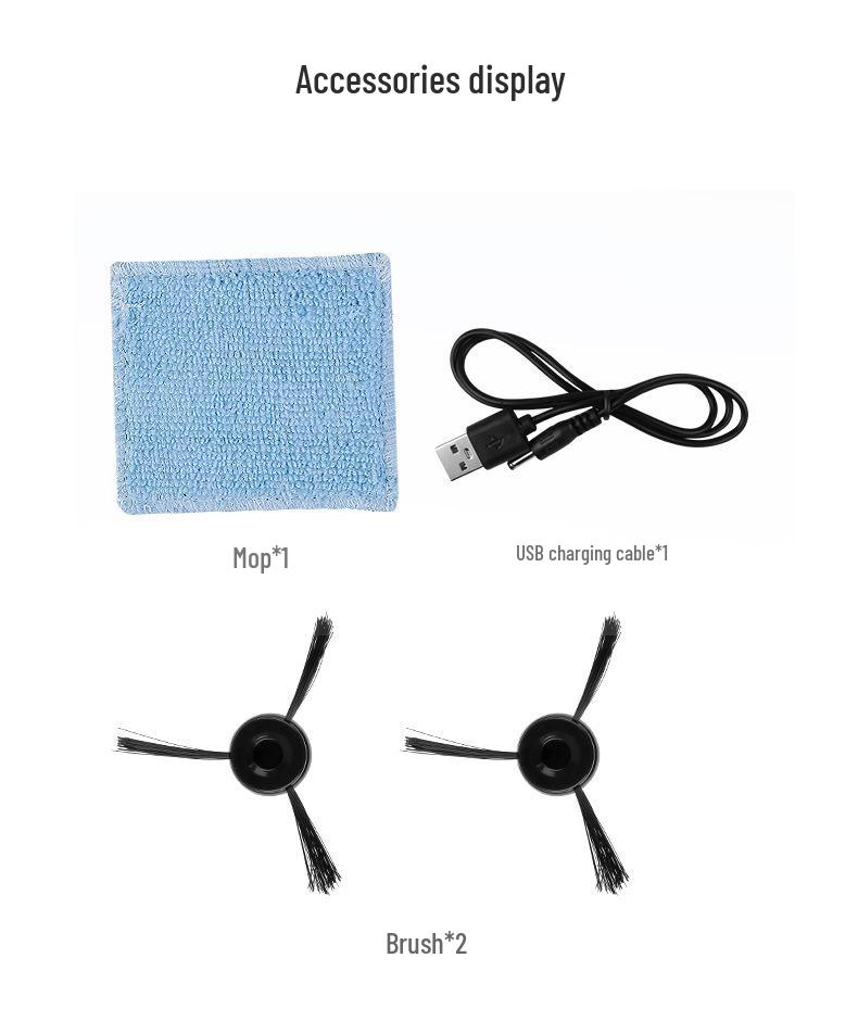 Robot Inteligente de Barrido y Fregado Recargable por USB: Electrodoméstico de Doble Propósito Húmedo y Seco